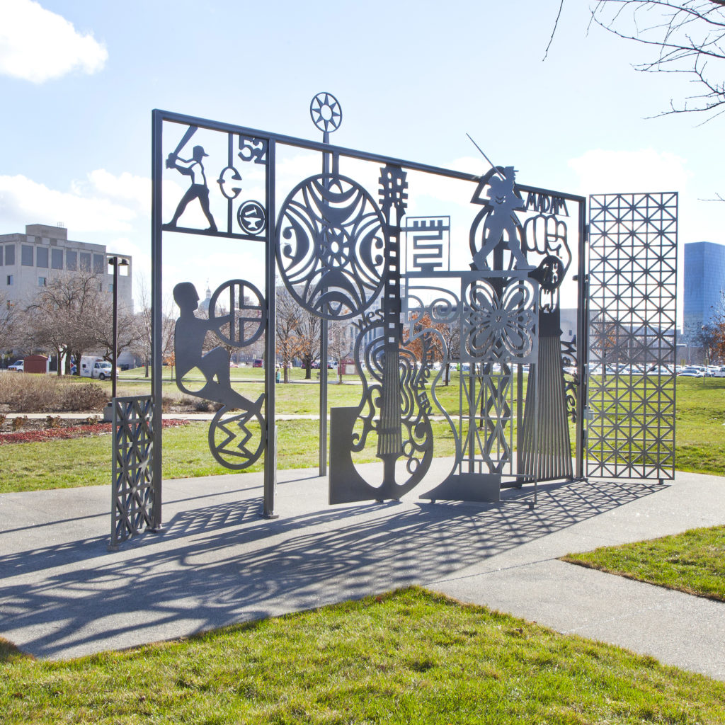 Talking Wall on the Indianapolis Cultural Trail