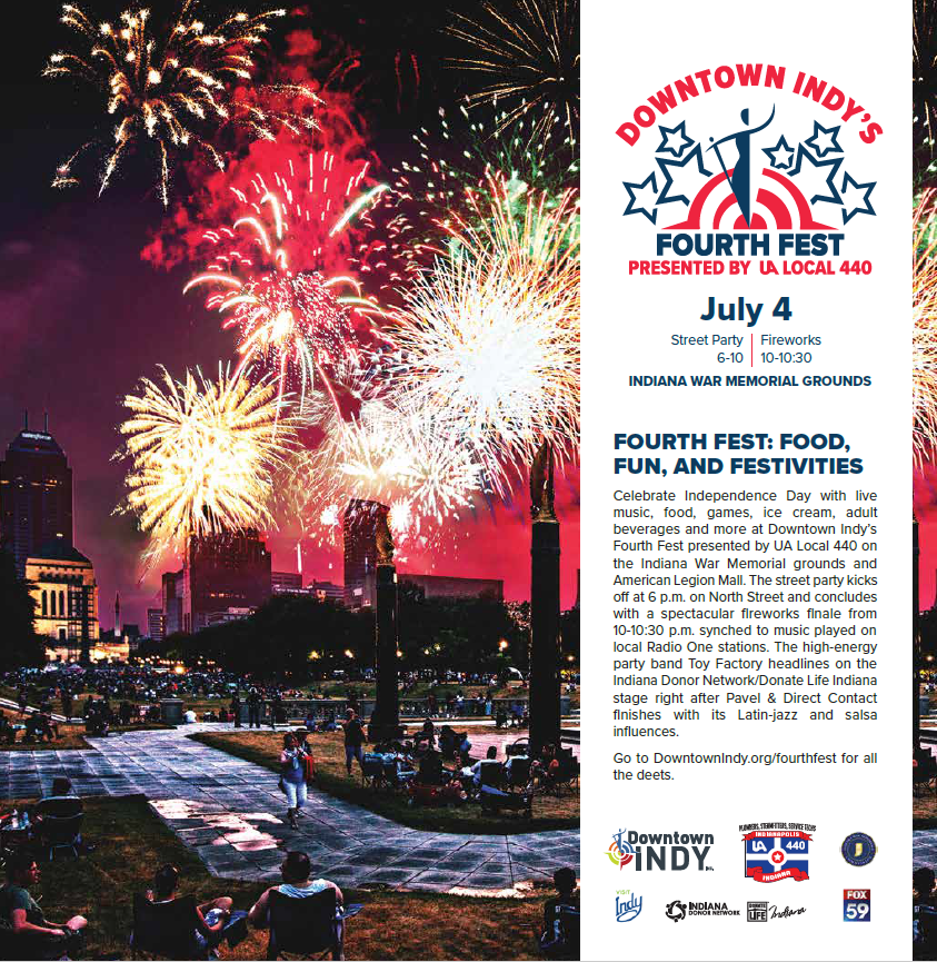 Downtown Indy's Fourth Fest Fireworks Show