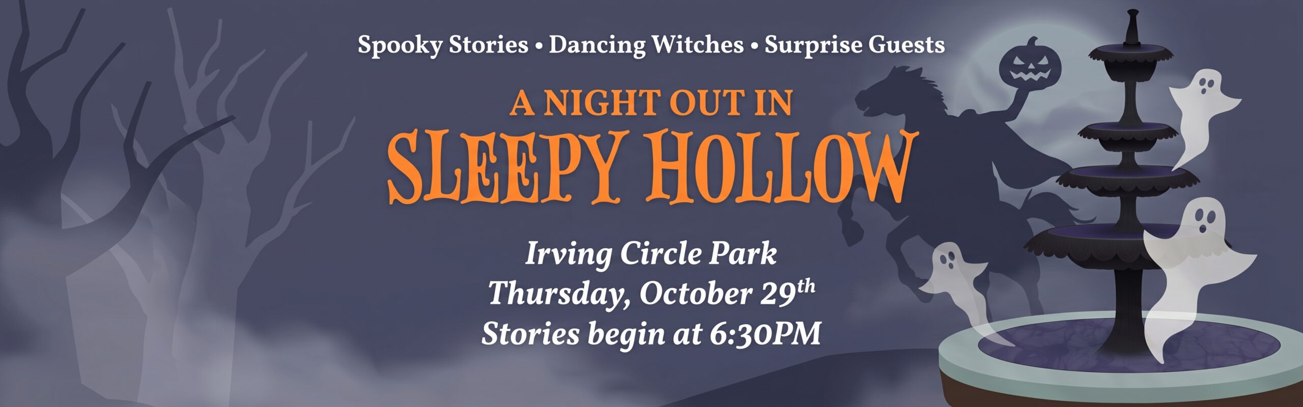 Sleepy Hollow Irvington Night Out Banner